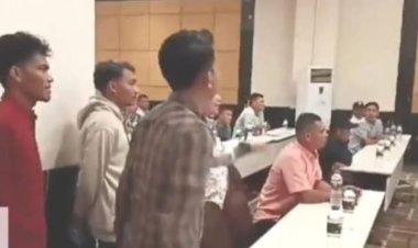 Viral Vidio Aksi Mahasiswa Bubarkan Kegiatan Bimtek Se Kab. Palas, Diduga Dana 12 M Diselewengkan