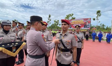 Sejumlah Pejabat Utama dan Kapolsek Jajaran Polres Bintan Pindah Tugas
