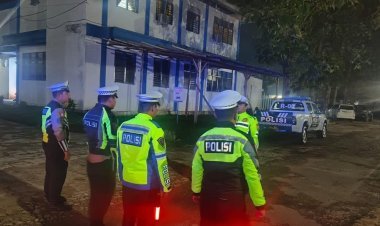 Blue Light Patrol Sat Lantas Polres Simalungun Antisipasi Geng Motor, Jalan Pematang Siantar-Asahan Tetap Aman