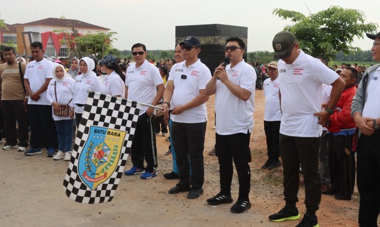 Polres Batubara dan Pemkab Batu Bara Deklarasi dan Gebyar Batu Bara Bersih Narkoba