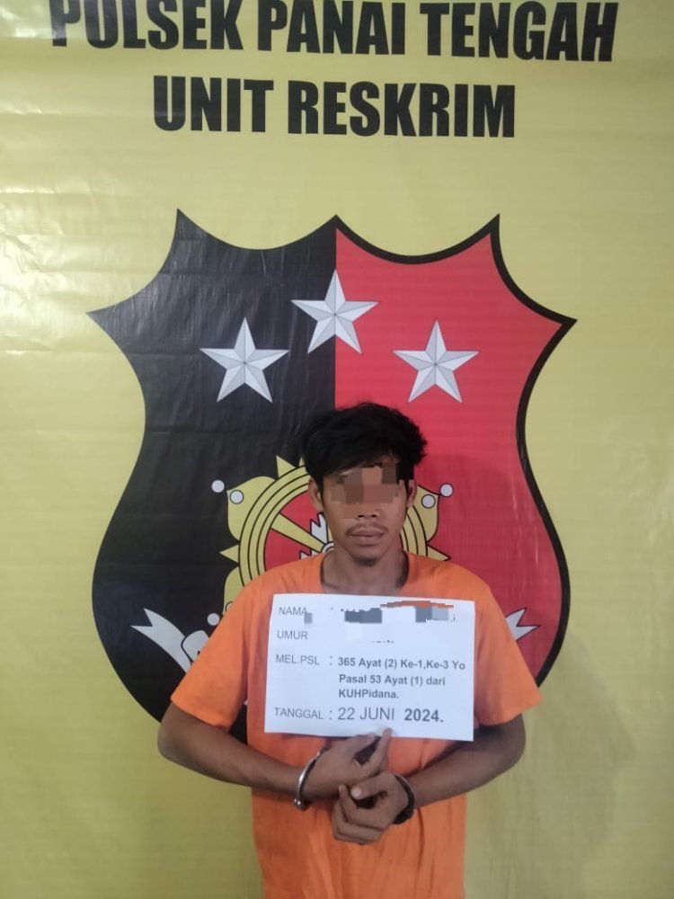 Polsek Panai Tengah Amankan Pelaku Pencurian dengan Kekerasan