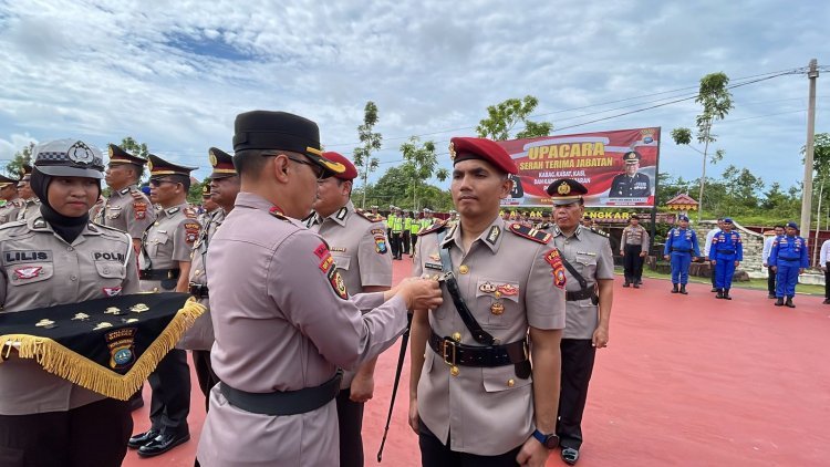 Sejumlah Pejabat Utama dan Kapolsek Jajaran Polres Bintan Pindah Tugas