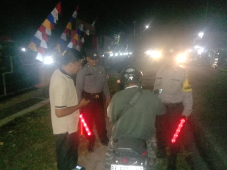 Polsek Tanah Jawa Resor Simalungun Gelar Razia Antisipasi Geng Motor dan Narkoba