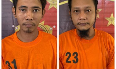 Tampang Dua Pelaku Curas yang Berhasil Ditangkap Polres Simalungun