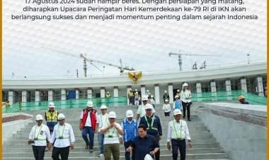 Persiapan Upacara Bersejarah Di IKN Nusantara