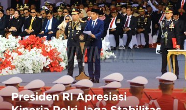 Presiden Joko Widodo Apresiasi Kinerja Polri dan Dukungan Masyarakat dalam Hari Bhayangkara ke-78