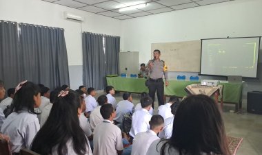 Polsek Bangun Resor Simalungun Adakan Penyuluhan Hukum di SMK ASISI
