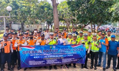 Satlantas Polres Metro Jakarta Barat Sosialisasikan Operasi Patuh Jaya 2024 kepada Personel SudinHub