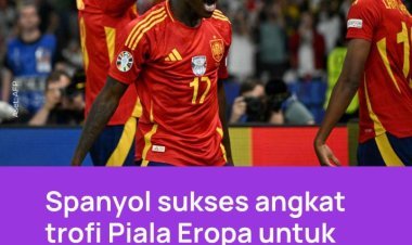 Spanyol Raih Gelar Piala Eropa Keempat Setelah Mengalahkan Inggris 2-1