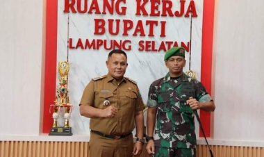 Dayonif 143/TWEJ Candimas-Natar Silaturahmi Dengan Bupati Lampung Selatan