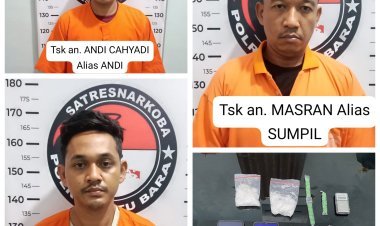 3 Orang Pengedar Narkoba Ditangkap Satresnarkoba Polres Batu Bara