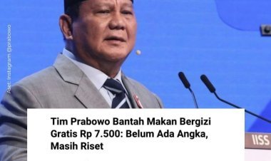Tim Prabowo Bantah Klaim Pemangkasan Biaya Makan Bergizi Gratis