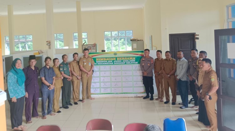Polres Lingga Bersama Instansi Terkait Tandatangani Kesepakatan Tolak Judi Online