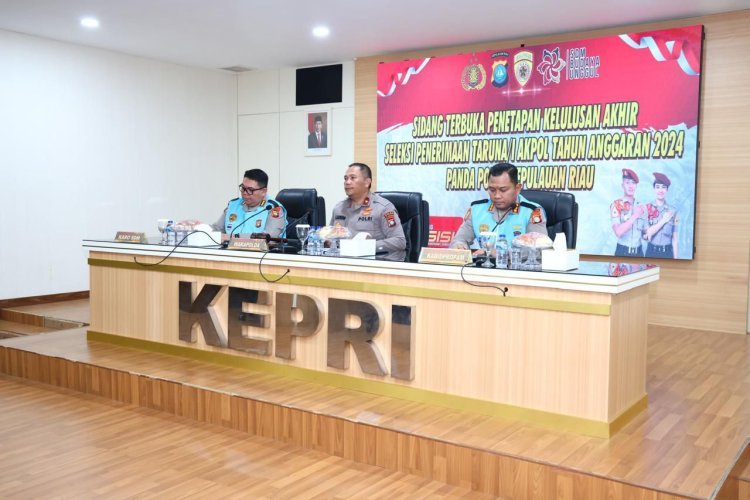 Wakapolda Kepri, Brigjen Pol Asep Safrudin Pimpin Sidang Terbuka Pantukhir Taruna/i Akpol Tahun 2024
