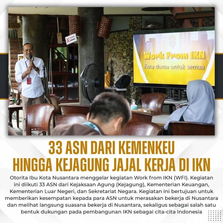 Otorita Ibu Kota Nusantara (IKN) menggelar kegiatan Work from IKN (WFI)