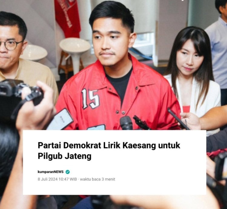 Partai Demokrat Lirik Kaesang untuk Pilgub Jateng 2024