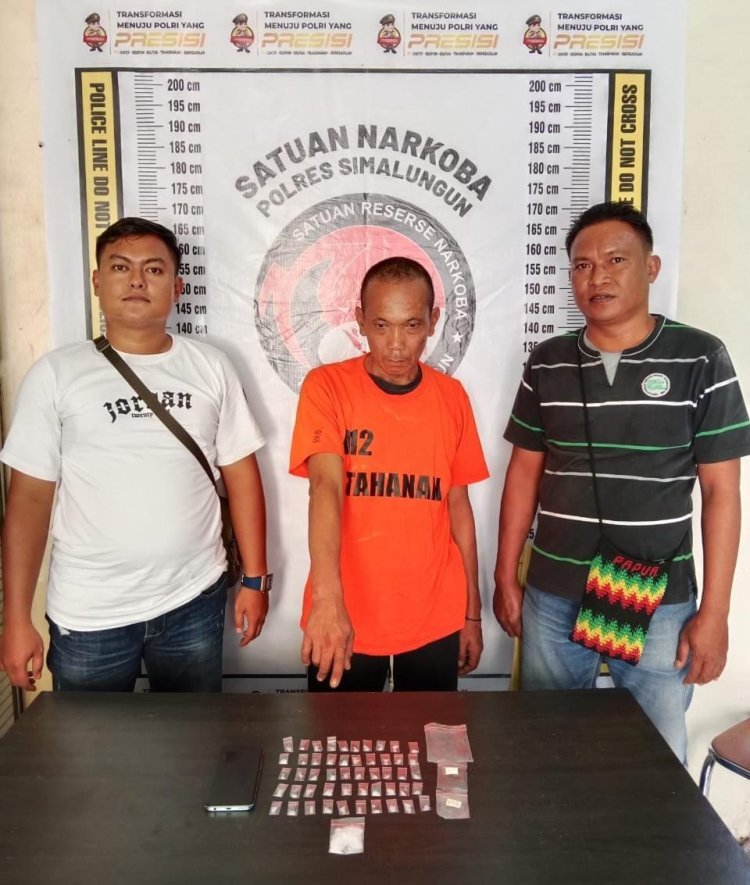 Polsek Tanah Jawa Berhasil Ungkap Peredaran Narkoba di Simalungun, Tangkap Tersangka Bersama Sabu 13,29 gram