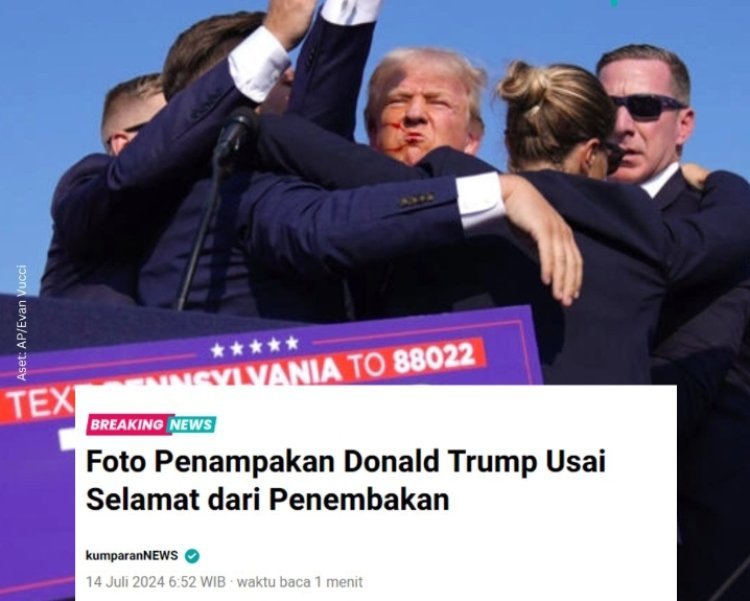 Calon Presiden AS Donald Trump Selamat dari Penembakan Saat Kampanye di Pennsylvania