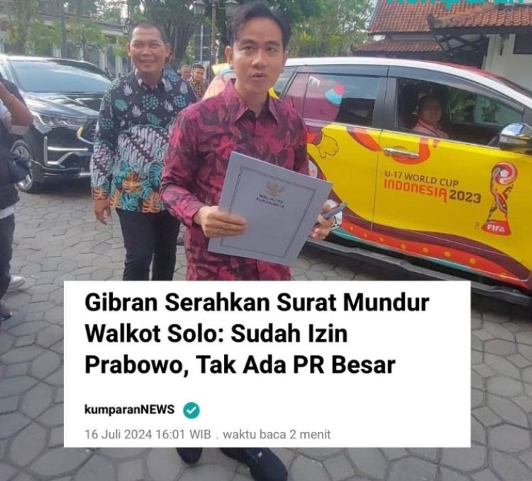 Gibran Rakabuming Mengundurkan Diri sebagai Wali Kota Solo