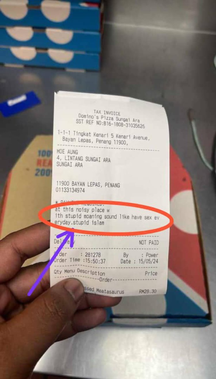 Dominos Pizza Dituduh Menghina Islam dalam Struk Pesanan