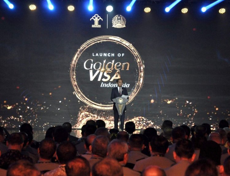 Presiden Jokowi Resmikan Golden Visa Indonesia di Jakarta