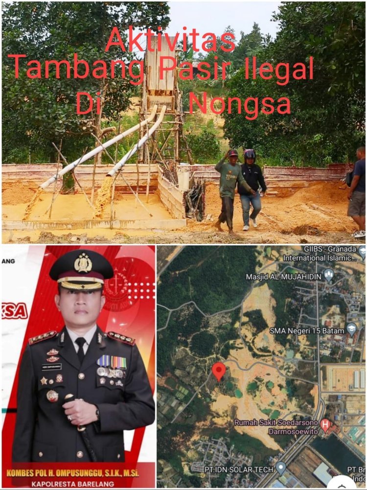 Tindak Lanjut Pak Kapolresta Barelang: Aktivitas Tambang Pasir Ilegal di TPU Kampung Jabi Nongsa