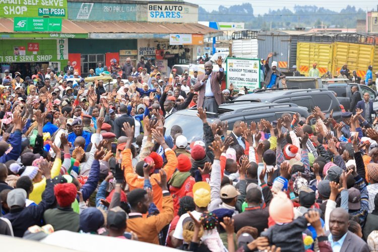 Wakil Presiden Rigathi Gachagua Menyapa Warga Kabupaten Nyandarua