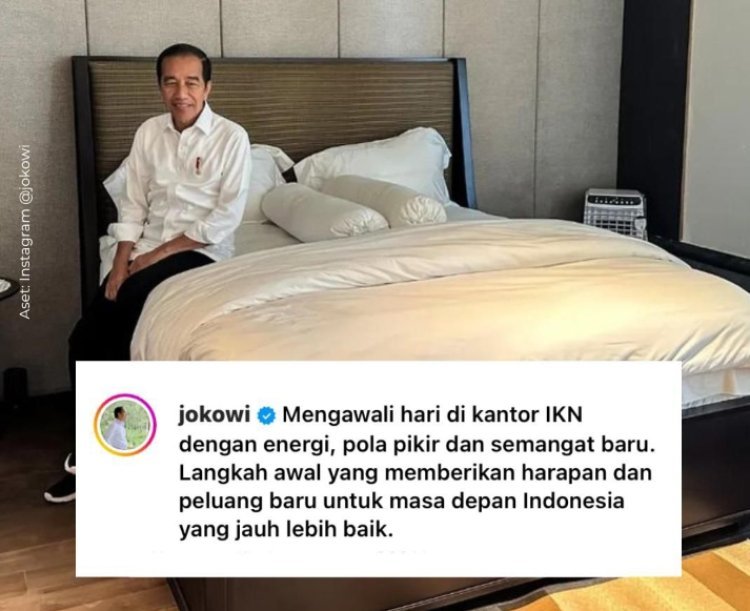 Presiden Jokowi Mulai Bekerja di Ibu Kota Nusantara, Pamerkan Istana Garuda IKN