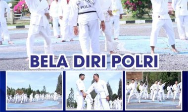 Usul Naik Pangkat, Sejumlah Personel Polres Bener Meriah Laksanakan Ujian Bela Diri Polri