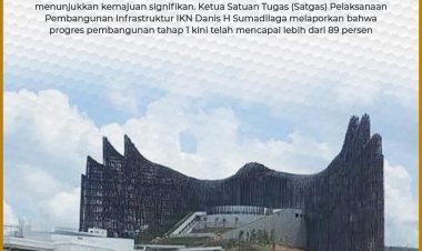 Pembangunan IKN Tahap 1 Tunjukkan Kemajuan 89 Persen