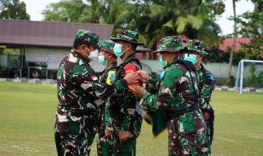 Tingkatkan Kemampuan Satuan Tanggulangi Karhutla, Kapoksahli Pangdam XII/Tpr Buka Latihan Lapangan Korem 102/Pjg