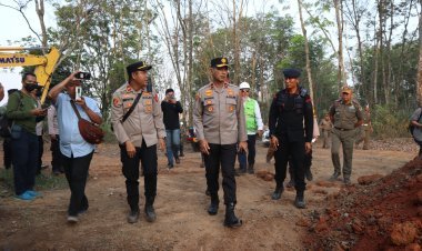 Tim Gabungan Polda Sumsel Dan Polres Muara Enim Razia Tambang Rakyat Di Tanjung Enim
