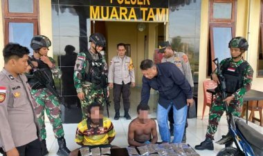Kembali Berhasil, Personel Satgas bersama kepolisian tangkap pelaku pemilikan 35 paket ganja kering di Kampung Mosso, Papua