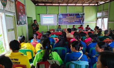 Warga Desa Engkangin Dapat Penyuluhan Rekrutmen TNI Dari Satgas TMMD Ke 121 Kodim 1210/Landak