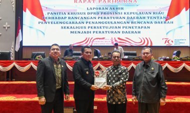 DPRD Kepri Sahkan Perda Penanggulangan Bencana dan APBD-P 2024