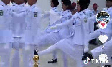 Paskibraka di IKN Berjilbab pada Upacara HUT Ke-79 RI