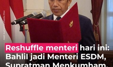 Presiden Jokowi Reshuffle Kabinet: Supratman Andi Agtas dan Bahlil Lahadalia Dilantik sebagai Menteri Baru
