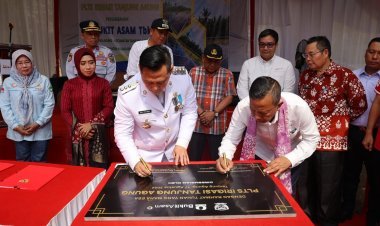HUT RI ke 79 Tahun PTBA Resmikan PLTS Irigasi di Tanjung Agung