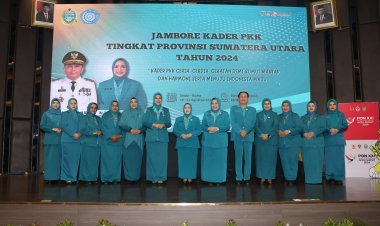 Ketua TP PKK Tapsel Hadiri Pembukaan Jambore PKK Tahun 2024 di Medan