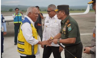 Pangdam IM Bersama Pj. Gubernur Aceh dan Kapolda Aceh Sambut Kedatangan Menteri PUPR RI