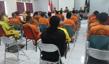 Puluhan WBP Rutan Karimun Ikuti Kegiatan Pembinaan Moderasi Beragama