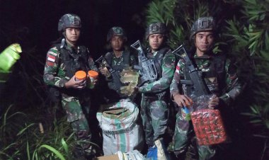 Amankan Perbatasan, Pos Oelbinose Satgas Yonkav 6/NK Gagalkan Penyelundupan Barang Ilegal