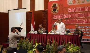 Kepala Kantor Wilayah Kemenkumham Aceh Dukung Program Aceh Bebas Pungli dalam Rakor Satgas Saber Pungli UPP