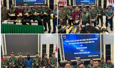 Satgas Pamtas Yonkav 12/BC Kembali Gagalkan Penyelundupan Narkoba