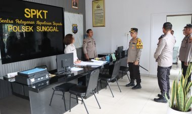 Kapolrestabes Medan Sidak ke Polsek Medan Sunggal, Lakukan Pengawasan Terhadap Personil