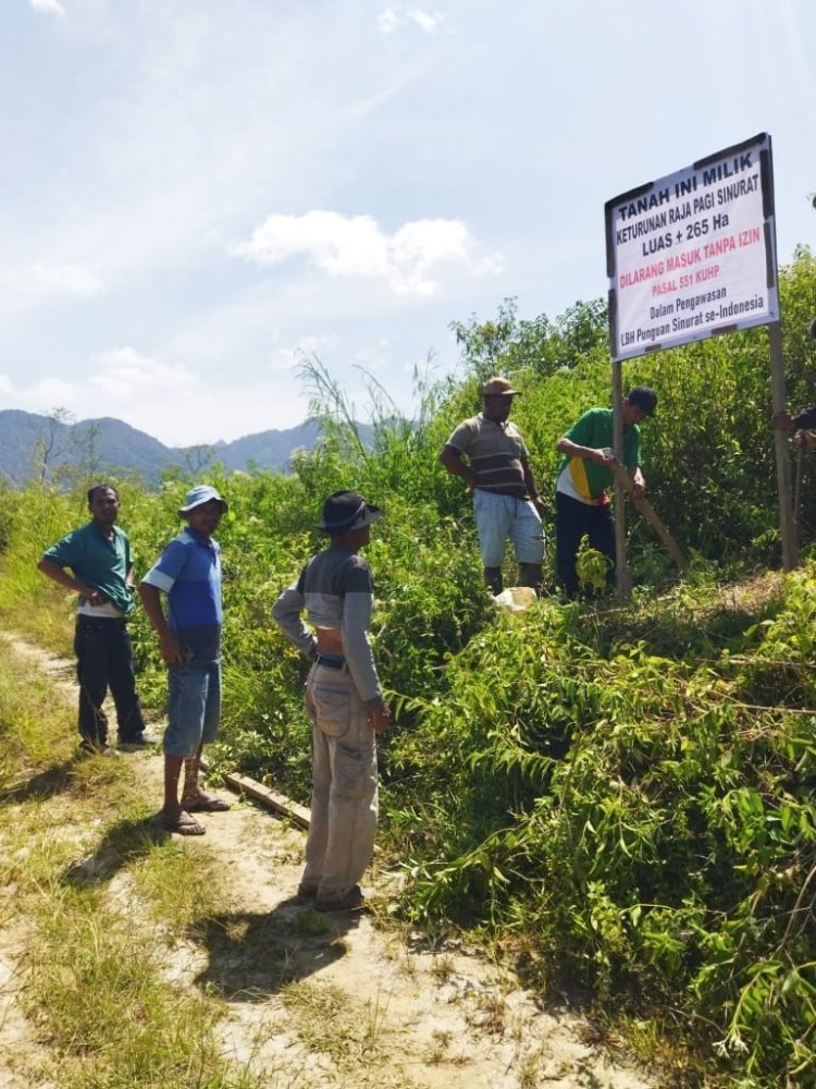 Plang Tanah Warisan Hilang, Kuasa Hukum Keturunan Raja Pagi Sinurat buat LP