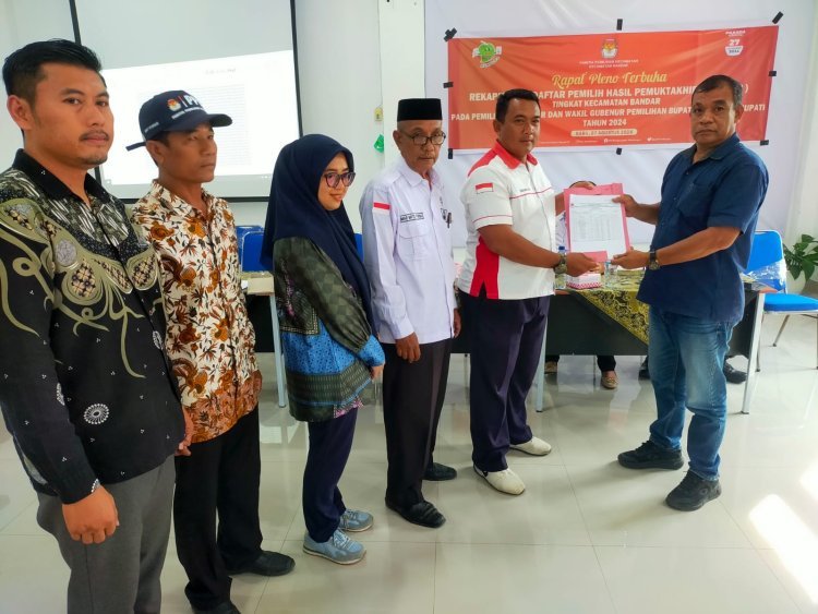 Kapolsek Perdagangan Hadiri Rapat Pleno Terbuka Rekapitulasi Daftar Pemilih di Kecamatan Bandar, Berlangsung Lancar dan Kondusif