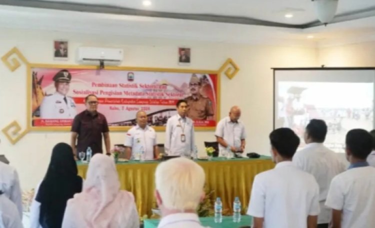 Wujudkan Data Yang Akurat, Dinas Kominfo Lamsel Gelar Pembinaan dan Sosialisasi Pengisian Metadata Statistik Sektoral