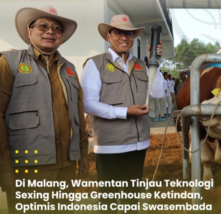 Wamentan Sudaryono Optimis Indonesia Capai Swasembada Susu dan Daging
