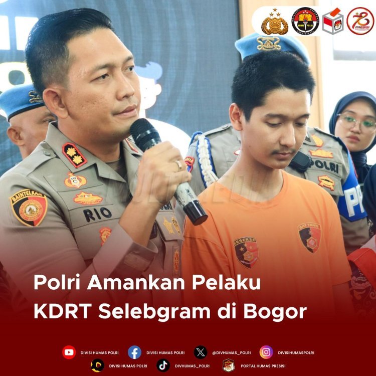 Polri Amankan ATG, Pelaku KDRT Terhadap Selebgram